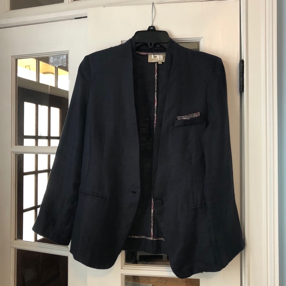 Boutique linen blazer size M